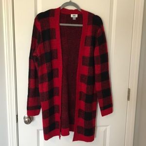 NWT Old Navy Buffalo Check Plaid Cardigan